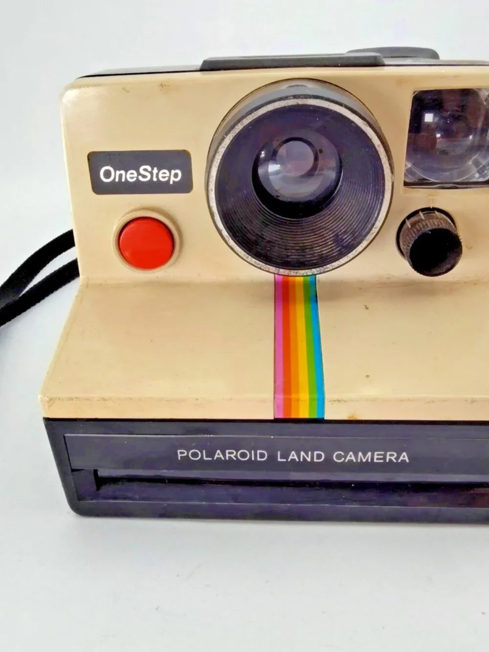 Polaroid OneStep SX-70 Rainbow Stripe Instant Film Camera Vintage UNTESTED